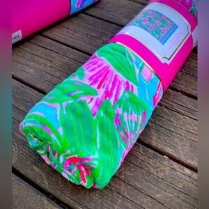 Lilly Pulitzer Luxe Beach Towel in “Coming in Hot”